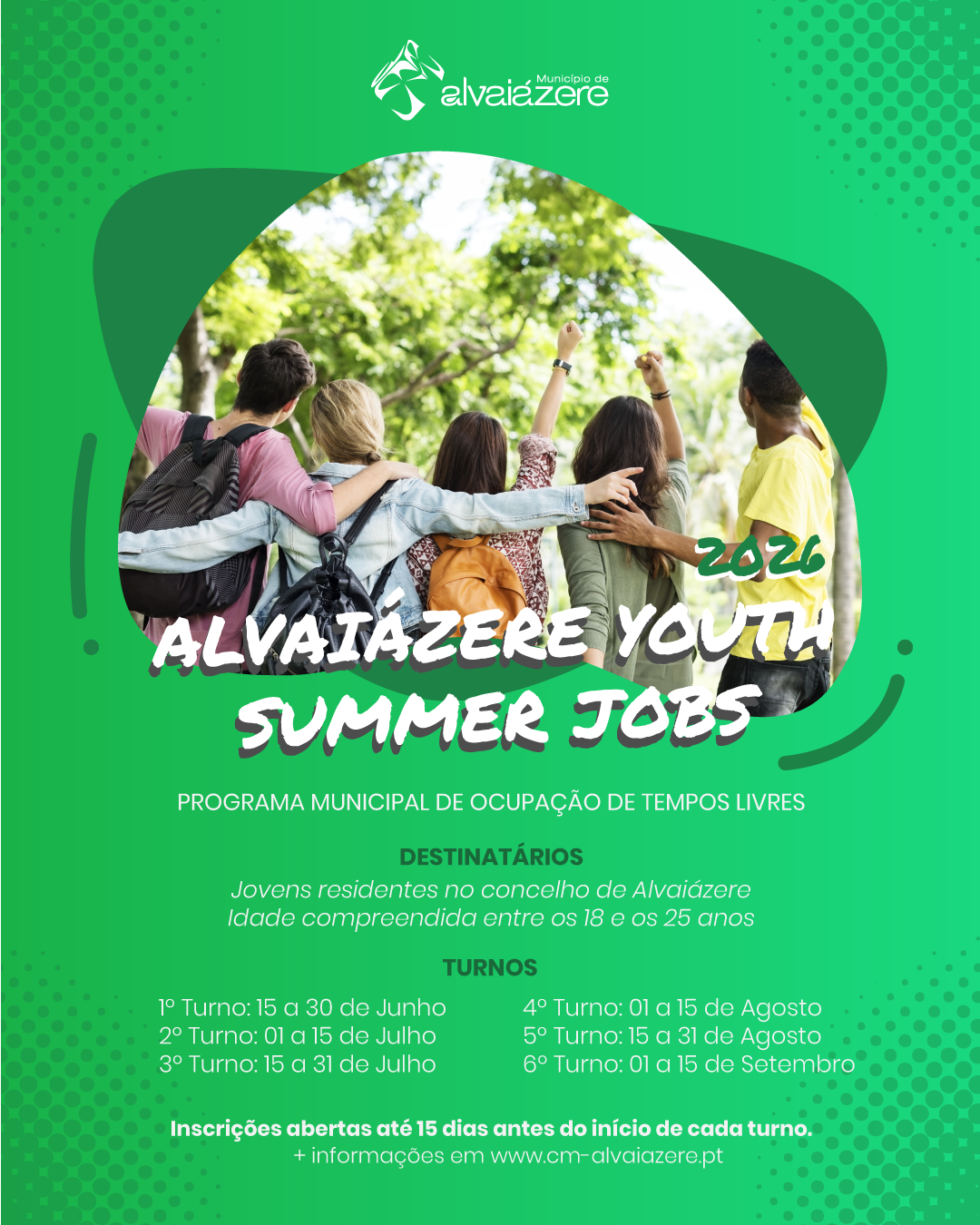 Alvaiázere Youth Summer Jobs 2026 | Inscrições Abertas
