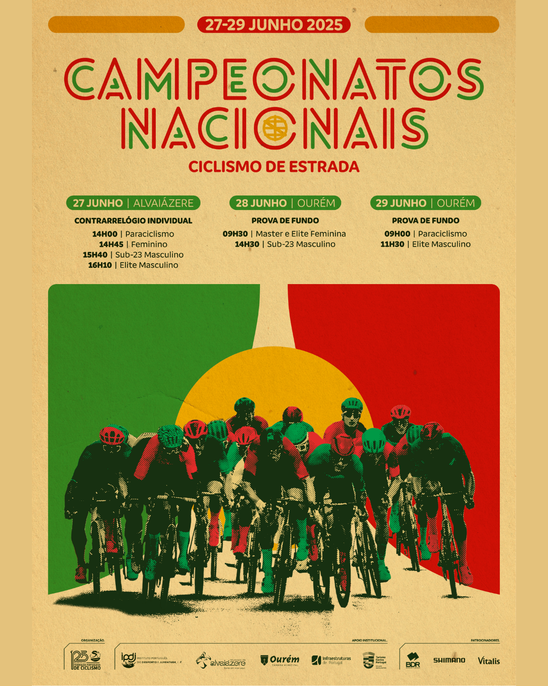 Campeonatos Nacionais de Ciclismo de Estrada e Paraciclismo 2025 | Provas contrarrelógio individual