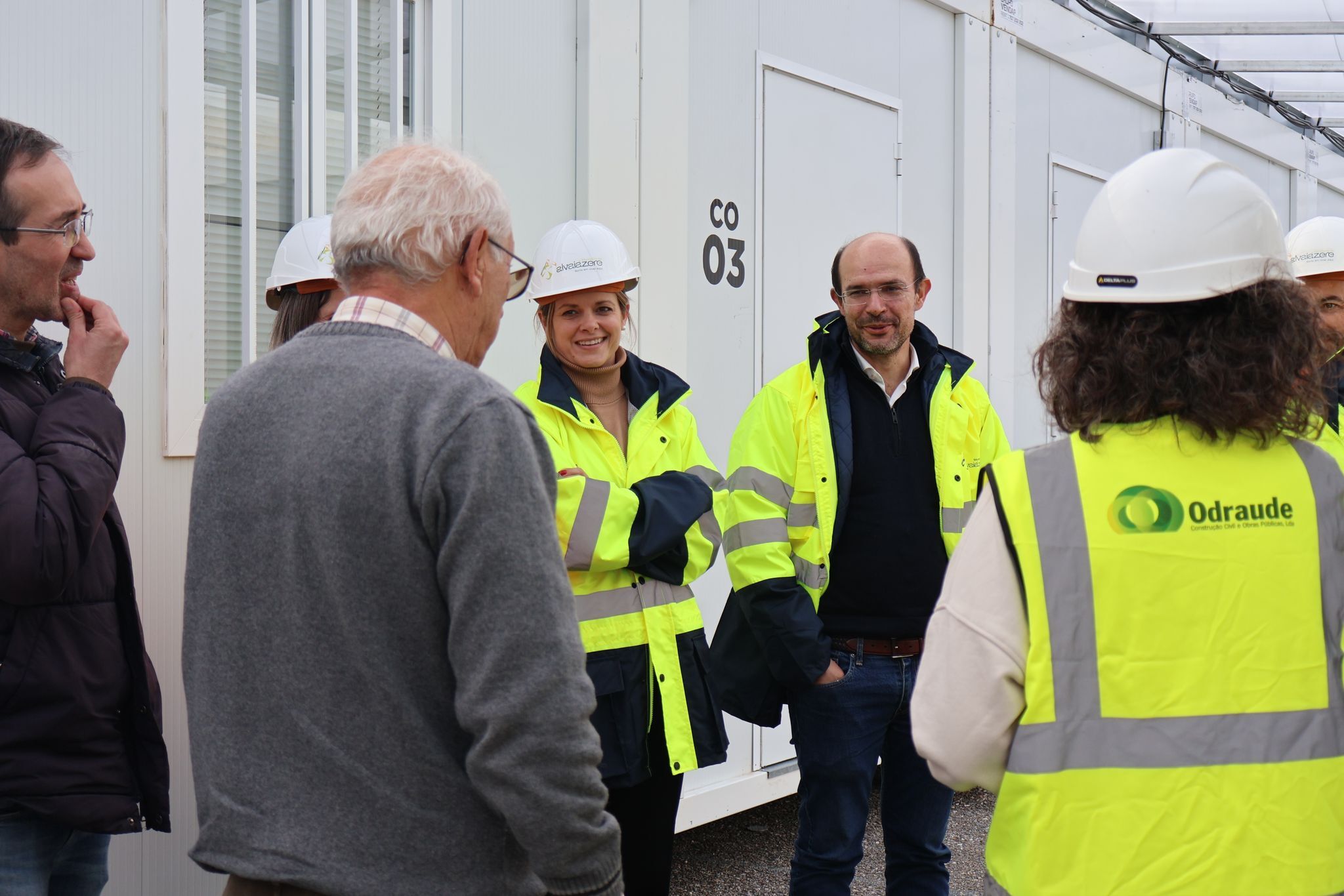 Visita à obra de Requalificação da Escola Básica e Secundária Dr. Manuel Ribeiro Ferreira.