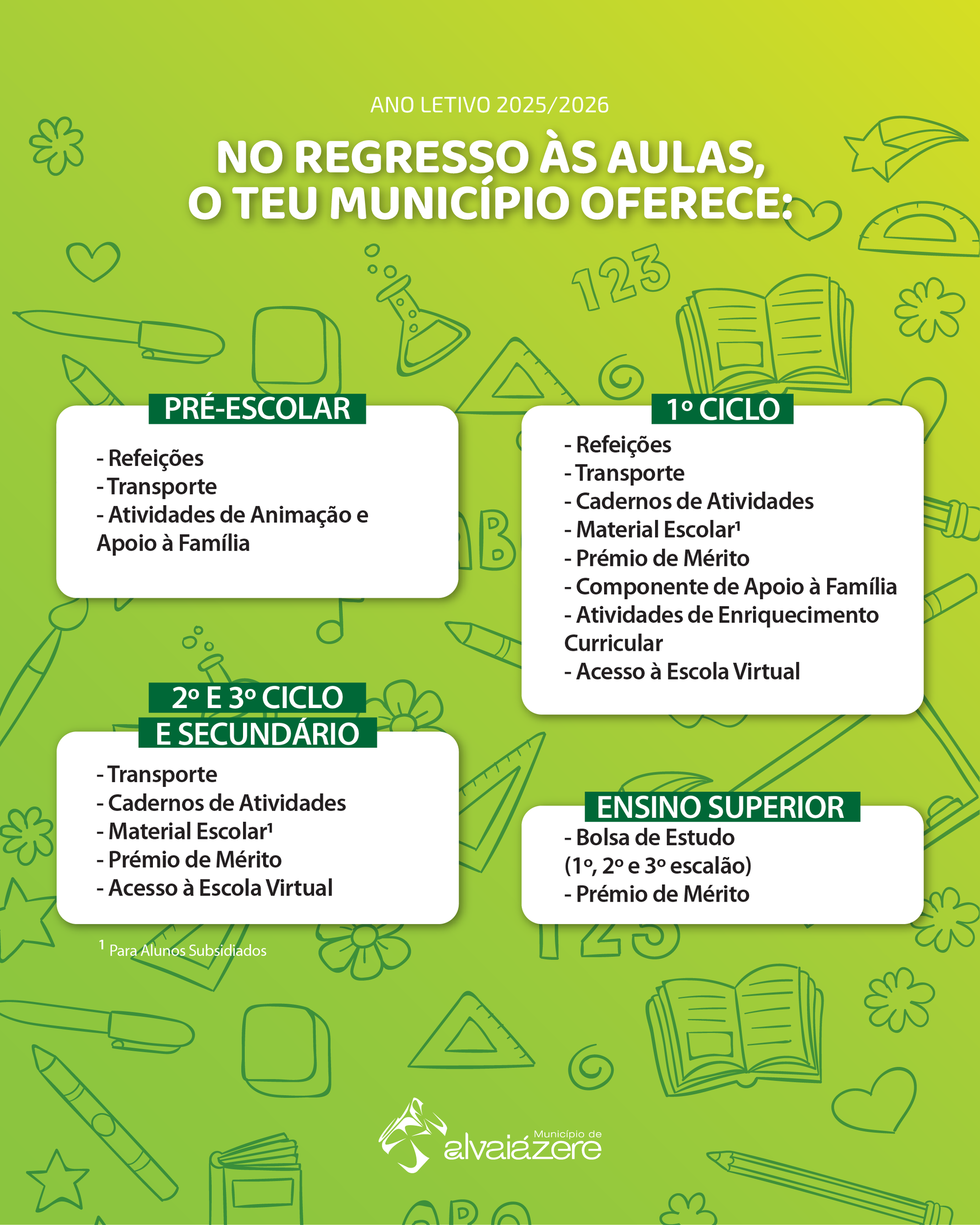 Apoios Socioeducativos para o Ano Letivo 2025/2026